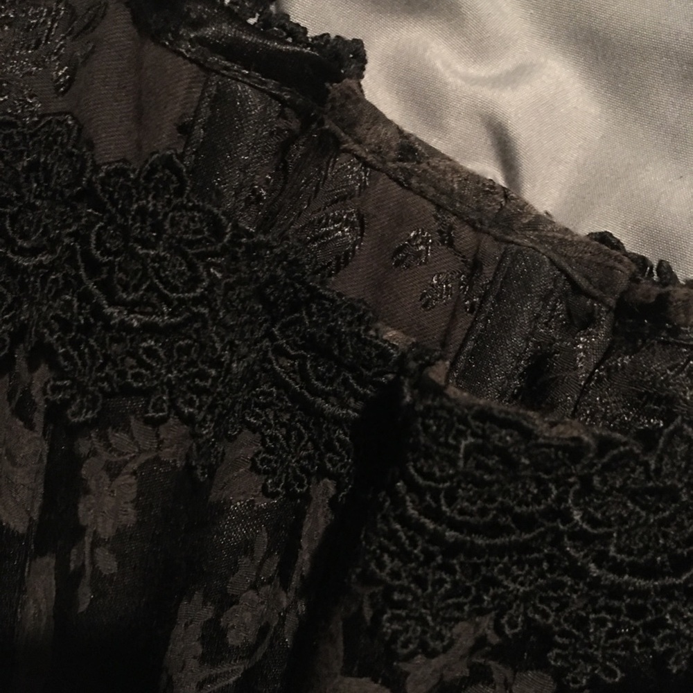 Black vintage corset